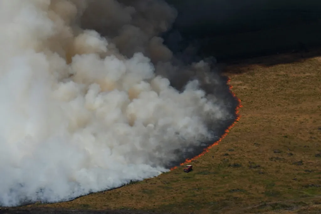 Firefighters fighting blazes near Arès, Gironde — a reminder that Europe’s risk management is being tested